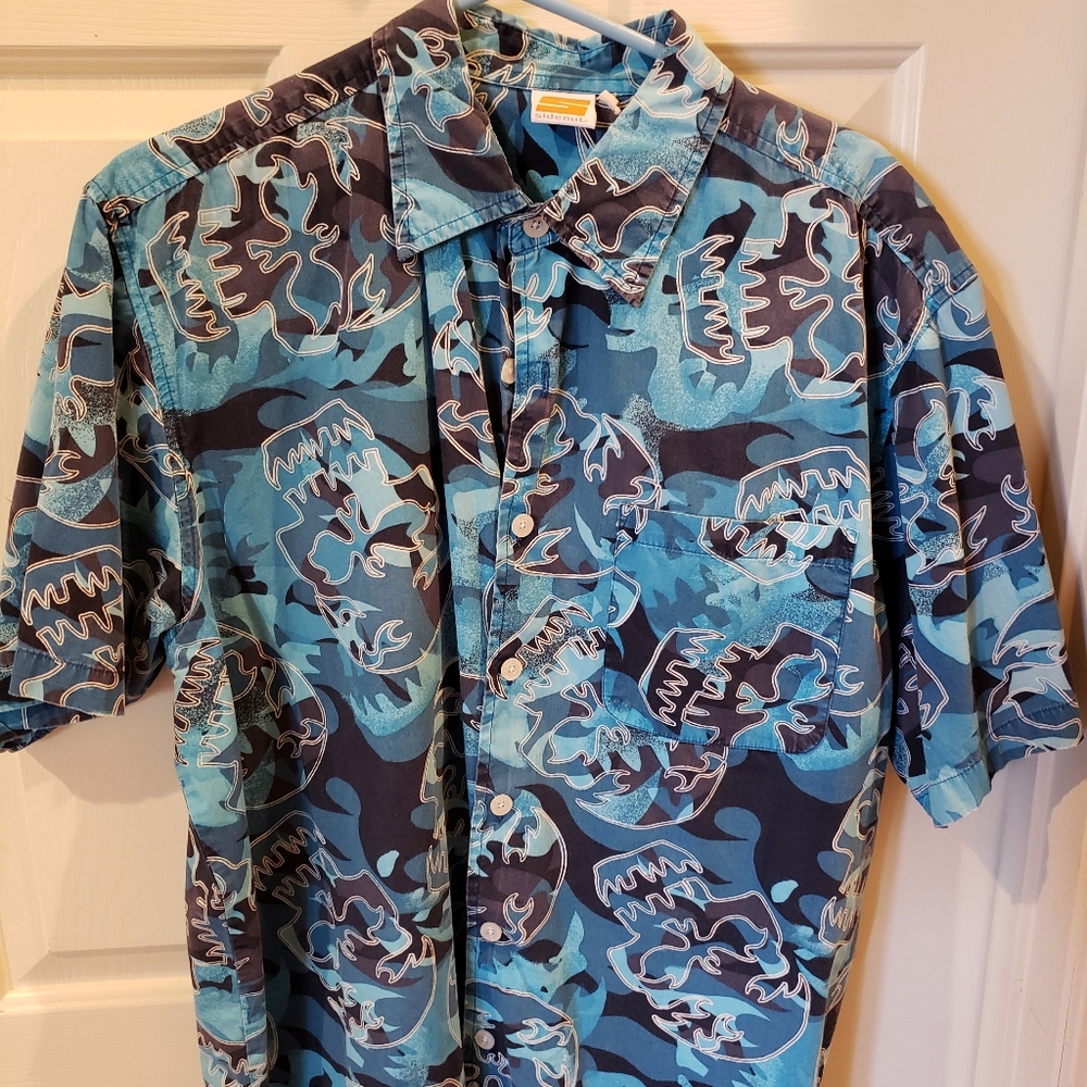 Sideout Hawaiian Shirt Vintage 90s XL